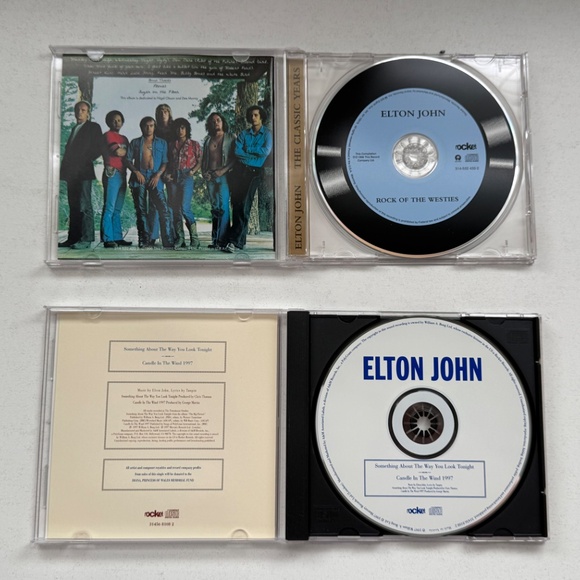 Elton John CD's - Rock of the Westies and Something About The Way You Look Tonig - Picture 3 of 5